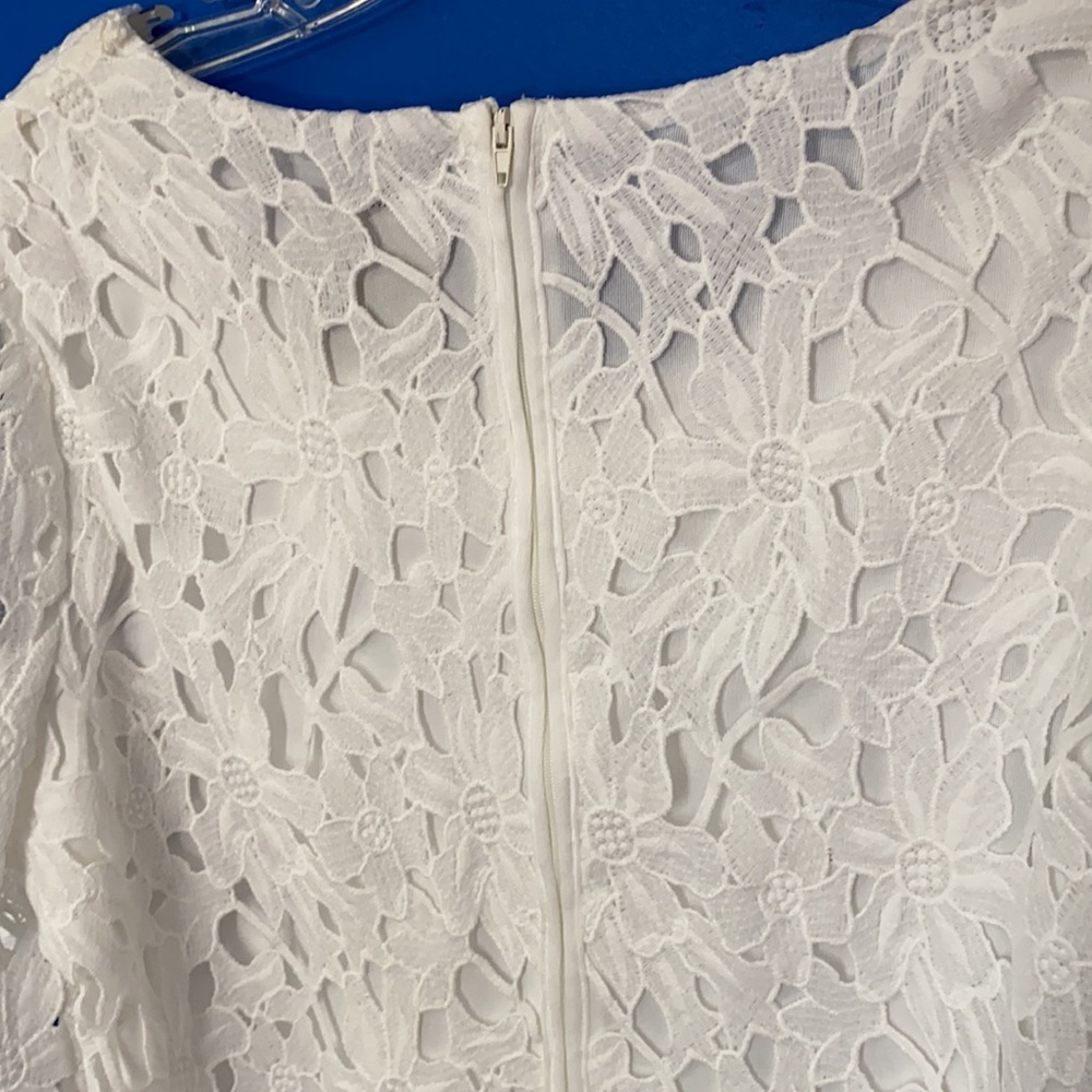 CARTISE NWT White Daisy Lace Mod Dress Sz 6 - Picture 5 of 7
